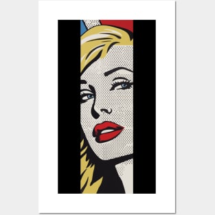 Pop Art American Blonde Posters and Art